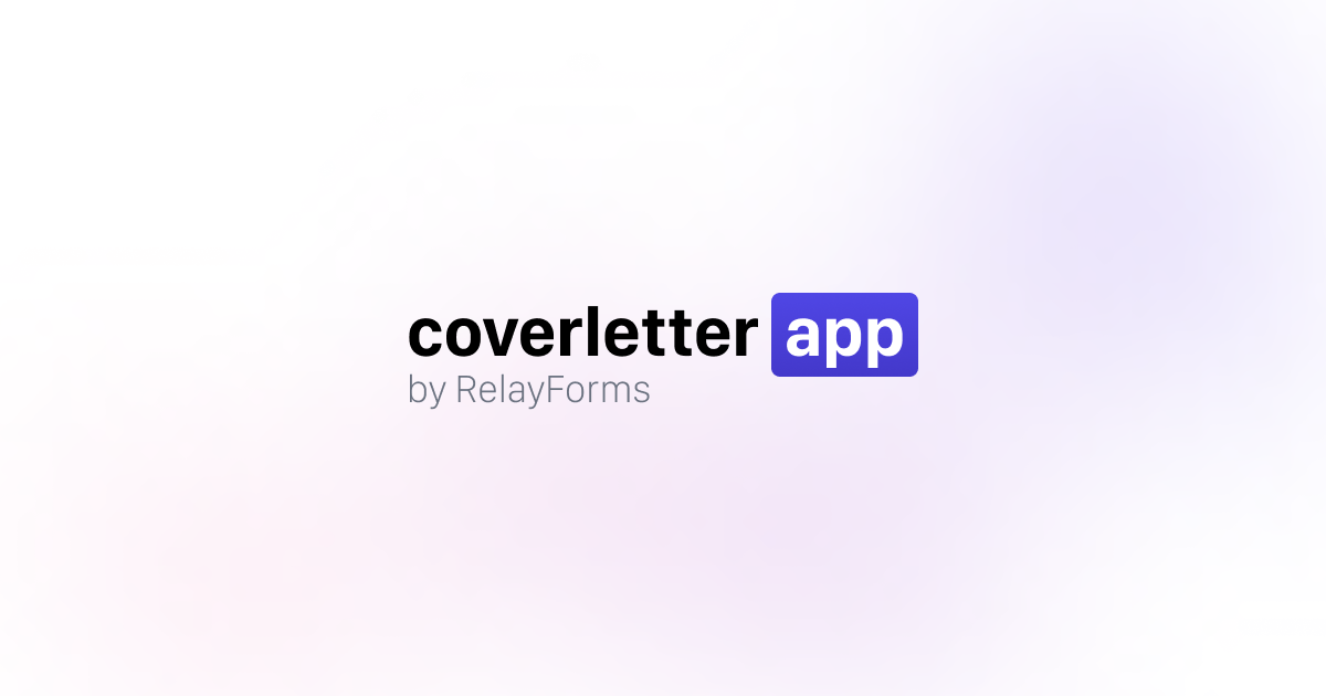 coverletter.app allows you to get a custom-made, tailored cover letter in seconds